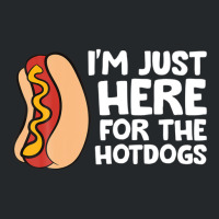 I'm Just Here For The Hotdogs Fast Food Hot Dog Crewneck Sweatshirt | Artistshot