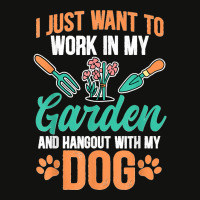 I Just Want To Work In My Garden And Hang Out With My Dog Scorecard Crop Tee | Artistshot