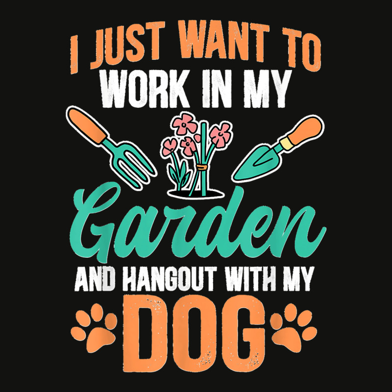 I Just Want To Work In My Garden And Hang Out With My Dog Scorecard Crop Tee by JOSEPHDOMINICWILLIS | Artistshot