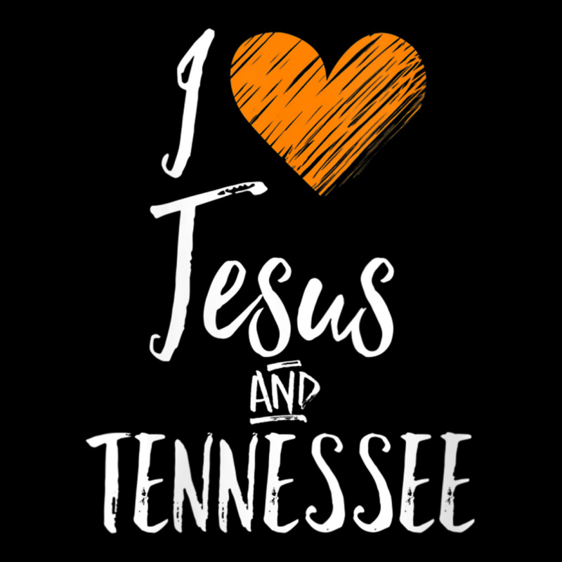 Womens I Love Jesus And Tennessee Shirt Orange Heart Cute Fan Gift V-n Baby Tee by AmberAThompson | Artistshot