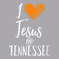 Womens I Love Jesus And Tennessee Shirt Orange Heart Cute Fan Gift V-n Youth 3/4 Sleeve | Artistshot