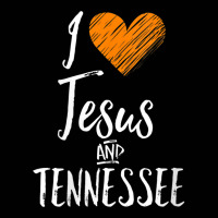 Womens I Love Jesus And Tennessee Shirt Orange Heart Cute Fan Gift V-n Toddler 3/4 Sleeve Tee | Artistshot