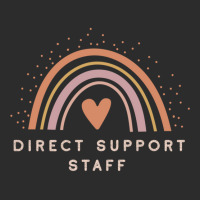 Direct Support Staff  Boho Casual Rainbow Dark Design Exclusive T-shirt | Artistshot