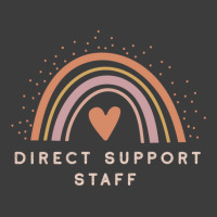 Direct Support Staff  Boho Casual Rainbow Dark Design Men's Polo Shirt | Artistshot