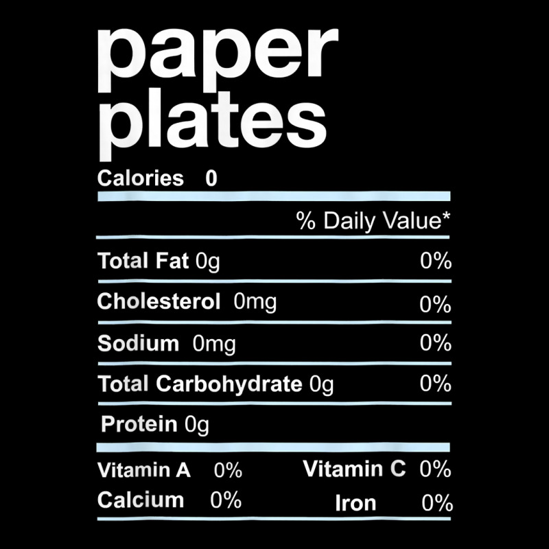 Paper Plates Nutrition Facts Thanksgiving Christmas T Shirt Zipper Hoodie | Artistshot