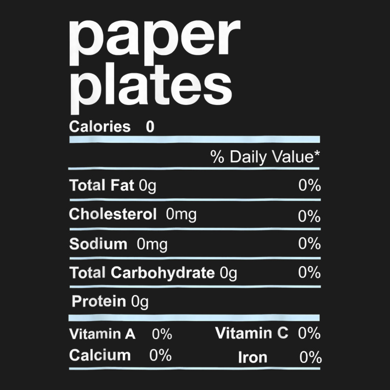 Paper Plates Nutrition Facts Thanksgiving Christmas T Shirt Hoodie & Jogger Set | Artistshot