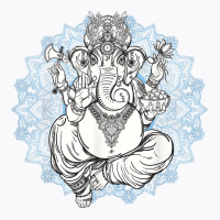 Hindu Elephant God Ganesha Oriental India Henna Tee T-shirt | Artistshot