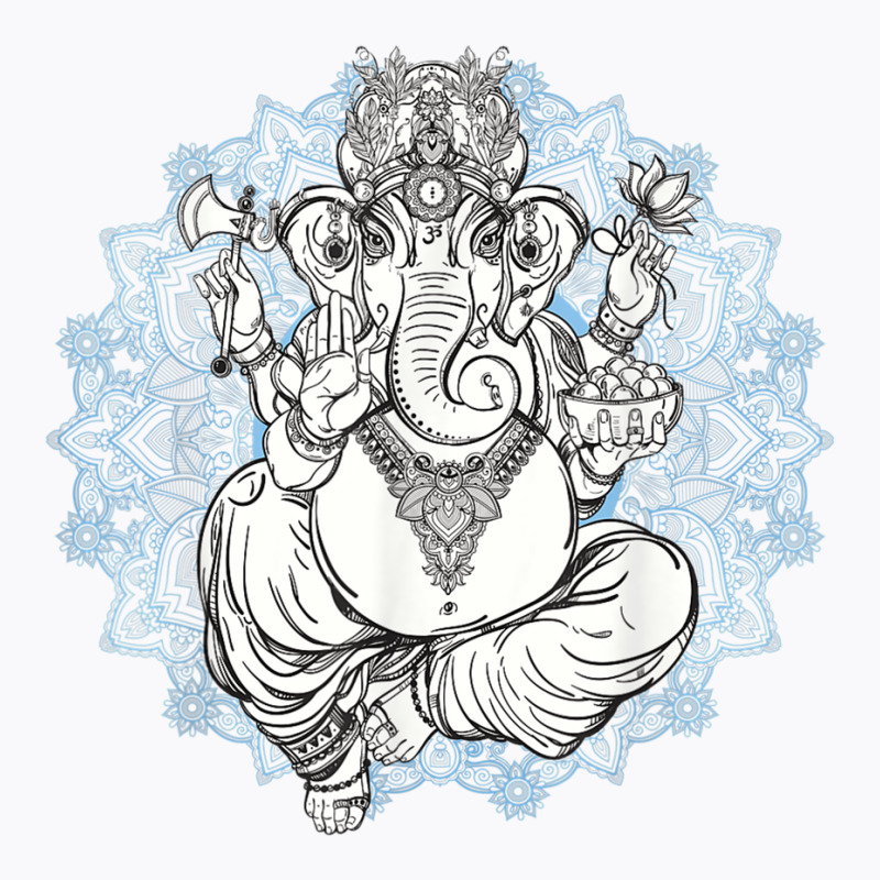 Hindu Elephant God Ganesha Oriental India Henna Tee T-shirt | Artistshot