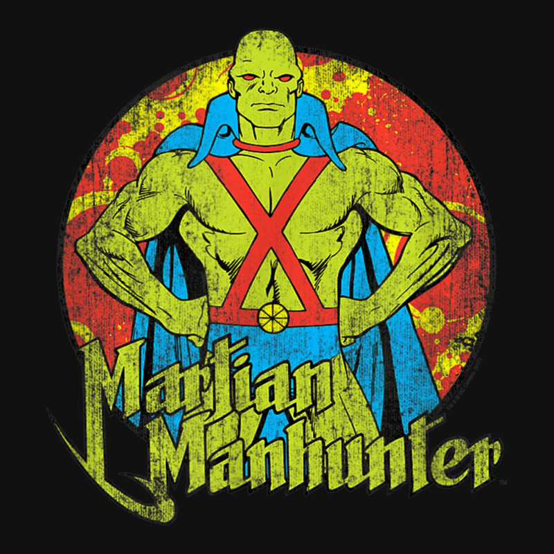 Justice League Martian Manhunter Circle Tote Bags | Artistshot