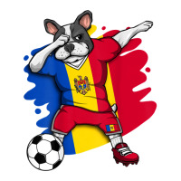 Dabbing French Bulldog Moldova Soccer Fans Jersey Football Youth Sweatshirt | Artistshot