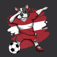 Dabbing French Bulldog Latvia Soccer Fans Jersey Football Vintage Hoodie And Short Set | Artistshot