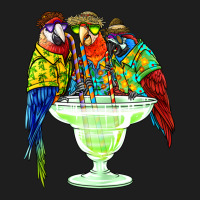 Parrots Drinking Margarita Hawaiian Vacation Birds Classic T-shirt | Artistshot