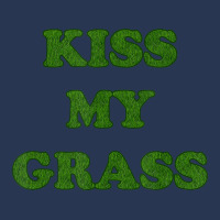 Kiss My Grass Father Dad Mowing Yard Work Landscaping Weeds Ladies Denim Jacket | Artistshot