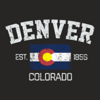 Vintage Denver Colorado Est. 1858 Souvenir Gift Ladies Fitted T-shirt | Artistshot