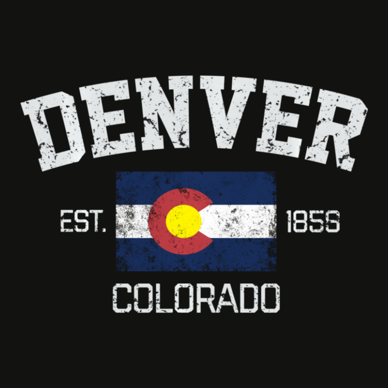 Vintage Denver Colorado Est. 1858 Souvenir Gift Scorecard Crop Tee by behindcedar22 | Artistshot