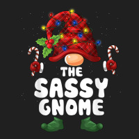 Sassy Gnome Lights Buffalo Plaid Matching Family Christmas T Shirt Ladies Polo Shirt | Artistshot