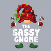 Sassy Gnome Lights Buffalo Plaid Matching Family Christmas T Shirt Tank Dress | Artistshot