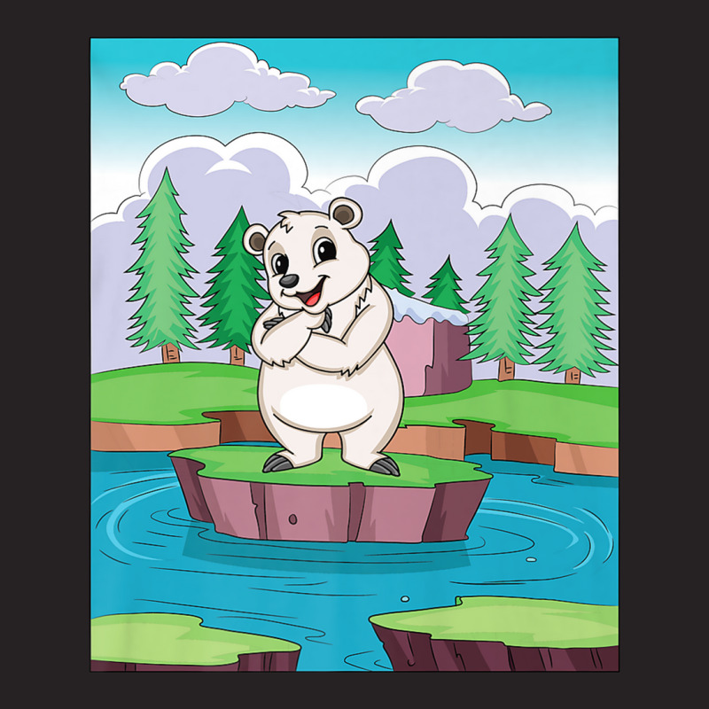 Cuddly Polar Bear On A Small Island On A Lake Premium T Shirt Vintage Cap by been | Artistshot