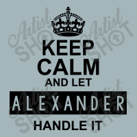 Keep Calm And Let  Alexander Handle It Unisex Sherpa-lined Denim Jacket | Artistshot