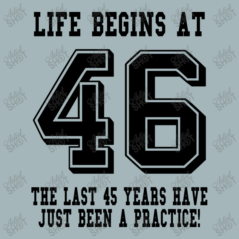 46th Birthday Life Begins At 46 Unisex Sherpa-lined Denim Jacket | Artistshot