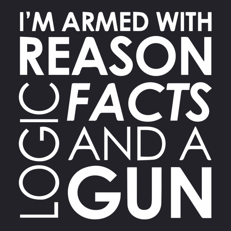 I'm Armed With Reason Logic Facts And A Cop Unisex Sherpa-lined Denim Jacket | Artistshot