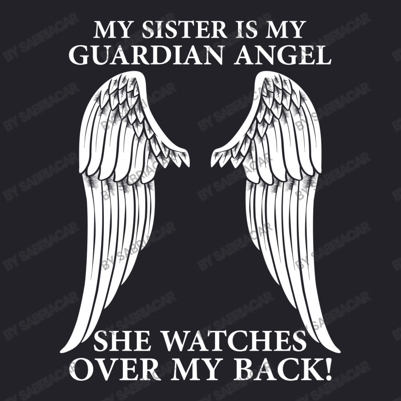 My Sister Is My Guardian Angel Unisex Sherpa-lined Denim Jacket | Artistshot