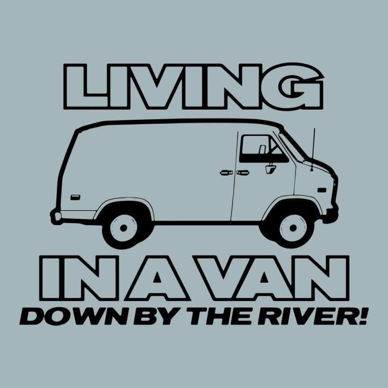 Living In A Van Down By The River Funny Unisex Sherpa-lined Denim Jacket | Artistshot