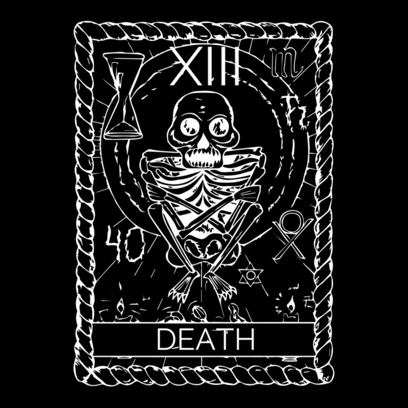 Vintage Occult Death Tarot Card Satanic Witchcraft Youth Zipper Hoodie by behindcedar22 | Artistshot