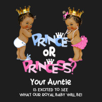 Prince Or Princess Auntie Ethnic Gender Reveal Classic T-shirt | Artistshot