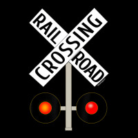 Train Railroad Crossing With Lights Road Sign Legging | Artistshot