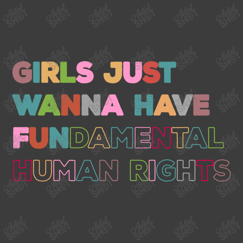 Girls Just Wanna Have Fundamental Rights Vintage Men's Polo Shirt by celvin | Artistshot