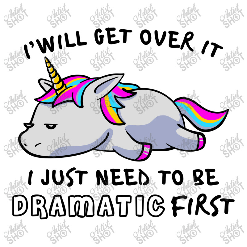 I Just Need To Be Dramatic Lazy Unicorn V-Neck Tee by celvin | Artistshot