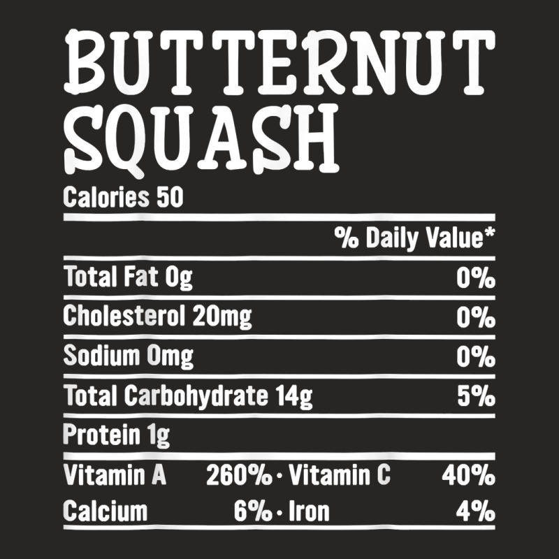 Thanksgiving Christmas Food Facts Butternut Squash Nutrition T Shirt Ladies Fitted T-Shirt by dorman | Artistshot