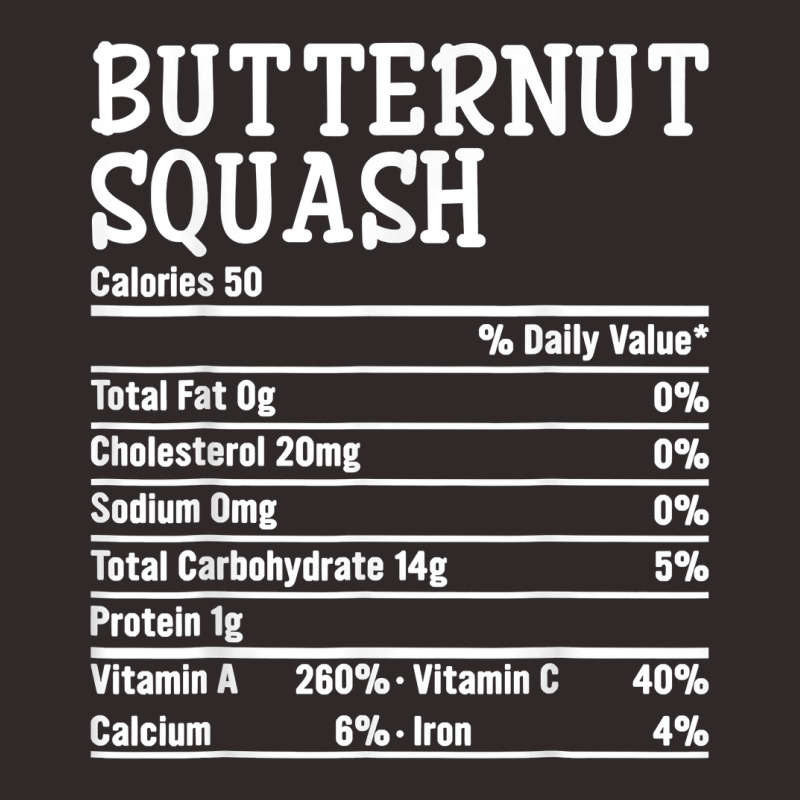 Thanksgiving Christmas Food Facts Butternut Squash Nutrition T Shirt Racerback Tank by dorman | Artistshot