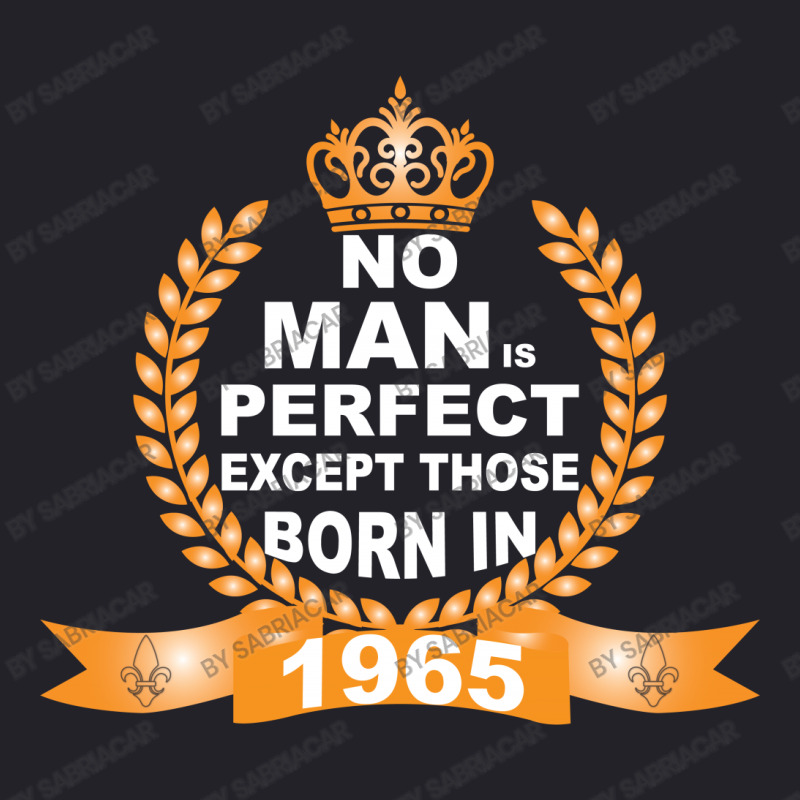 No Man Is Perfect Except Those Born In 1965 Unisex Sherpa-lined Denim Jacket | Artistshot