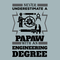 Never Underestimate A Papaw With An Engineer Degree Unisex Sherpa-lined Denim Jacket | Artistshot