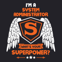 I'm A System Administrator What's Your Superpower ? Unisex Sherpa-lined Denim Jacket | Artistshot