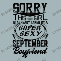 This Girl Is Taken By A Super Sexy September Boyfriend Unisex Sherpa-lined Denim Jacket | Artistshot