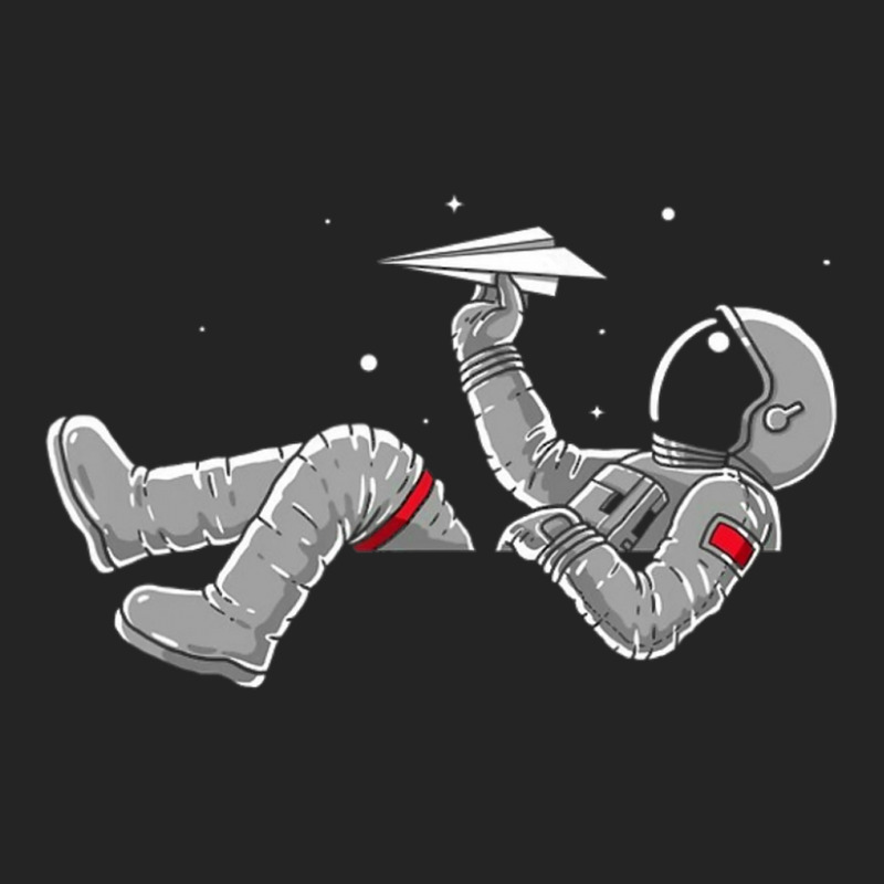 Relaxing Astronaut Throwing Paper Airplanes 3/4 Sleeve Shirt | Artistshot