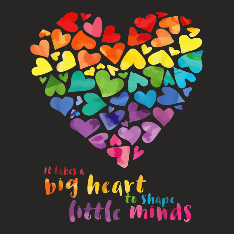 It Takes A Big Heart To Shape Little Minds Teacher Gift T Shirt Ladies Fitted T-Shirt by been | Artistshot