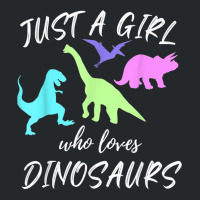 Just A Girl Who Loves Dinosaurs Dinosaur Theme T Shirt Crewneck Sweatshirt | Artistshot