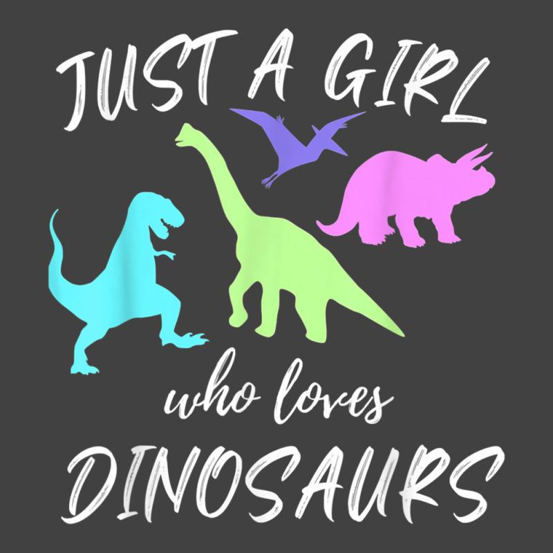 Just A Girl Who Loves Dinosaurs Dinosaur Theme T Shirt Vintage T-shirt | Artistshot