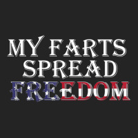 My Farts Spread Freedom Redneck Country Joke Usa Flag Humor 3/4 Sleeve Shirt | Artistshot