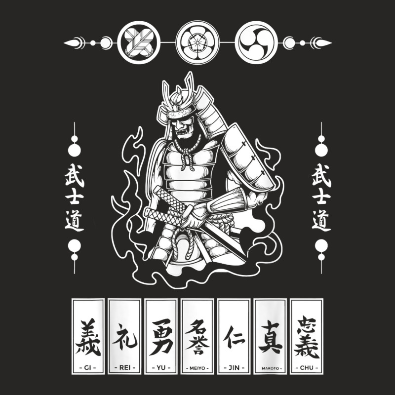 Bushido Code Samurai Japanese Warrior Kanji T Shirt Ladies Fitted T-Shirt by toraprqwfg | Artistshot