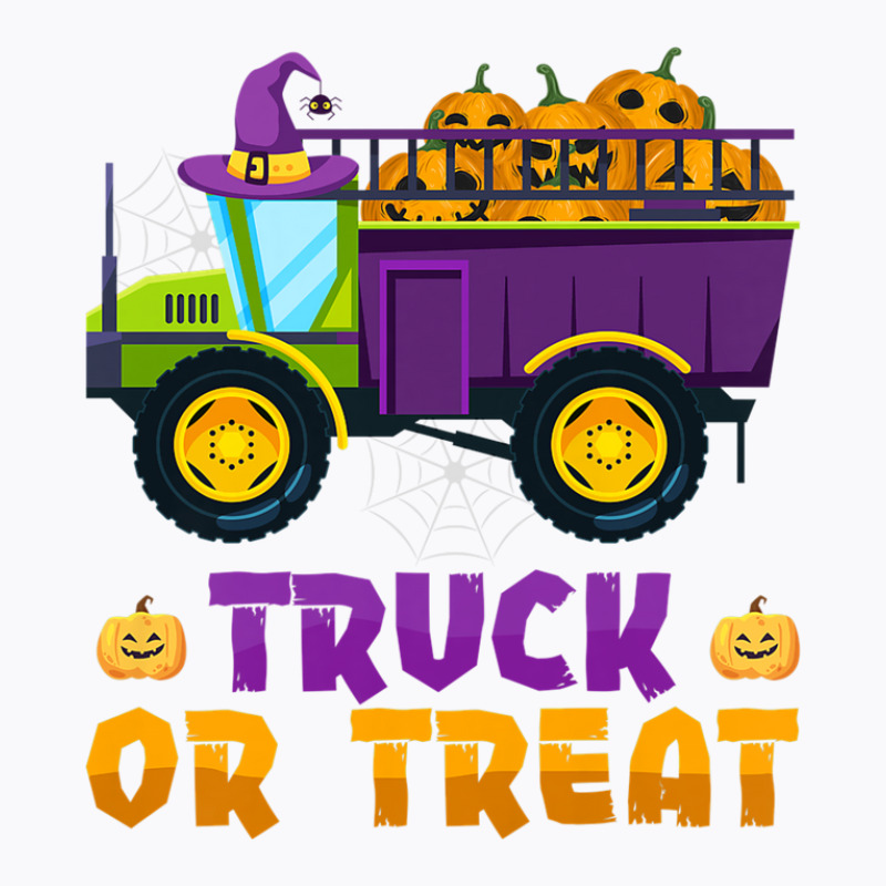 Kids Monster Truck Or Trick Halloween Costume Pumpkin Boys Kids T-shirt | Artistshot