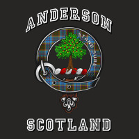 Anderson Tartan Clan Badge Athletic Style T Shirt Ladies Fitted T-shirt | Artistshot