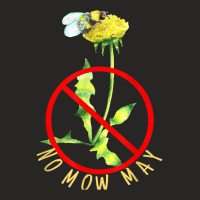 No Mow May. Feed Our Pollinators. Grow Dandelions For Bees T Shirt Ladies Fitted T-shirt | Artistshot