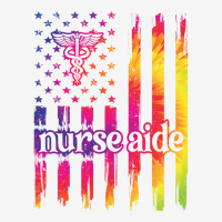 Nurse Aide Us Flag Nursing Aide Pullover Hoodie Adjustable Cap | Artistshot