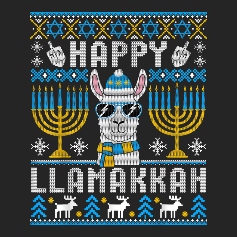 Happy Llamakkah Llama Ugly Hanukkah Ugly Sweater T Shirt Unisex Hoodie | Artistshot