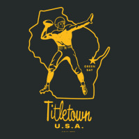 Titletown U.s.a Yellow Women's Triblend Scoop T-shirt | Artistshot